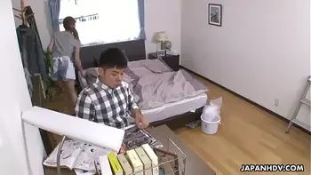 Japanese cleaning lady, Nana Sakura had sex, uncensored