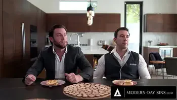 MODERN-DAY SINS - Natural Tits Nympho Gets Her Big Ass Double Drilled And DOMINATED At Dinner Party