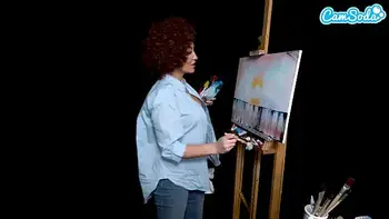 Big Tits MILF Ryan Keely Cosplay As Bob Ross Gets Horny During Painting Tutorial