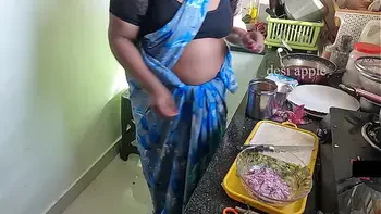 flashing and jerking infront of maid swathi in kitchen