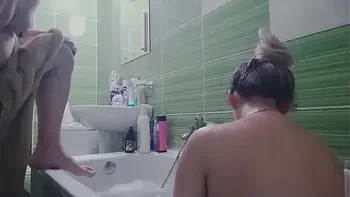 Old guy spank pregnant teen hot ass in the bathtube