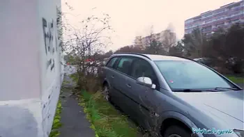 Public Agent He's caught fucking a sex dummy but gets the real thing from a brunette babe