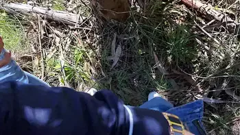 Fucking my friend's mom in a forest outdoor