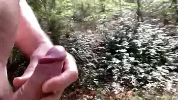 Hiking with a hard dick