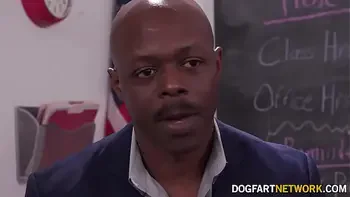 Cute Blonde Heather Honey Gets DP's By Two Huge Black Dicks