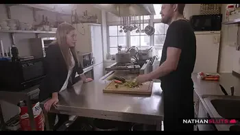 Slutty Blondies Ally Breelsen & Blanche Bradburry Assholes Gaped Wide By Yanick Shaft’s Big Cock In The Kitchen - 4K teaser