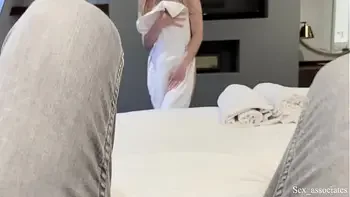 Step mom caught me spying on her in the shower in a shared hotel room.