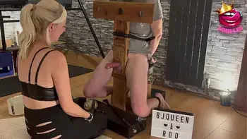 Milking Chair Ruined cumshot milked into glass