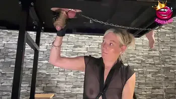 Milking table ruined orgasms session