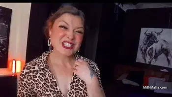 Hot older pale skinned MILF adores black cock