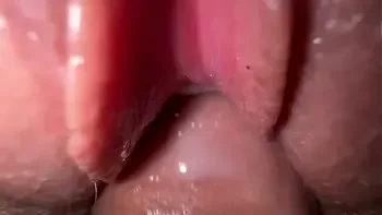 I fucked my horny roommate, tight creamy pussy and close up cumshot