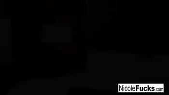 Sexy Nicole gets dominated by a big cock stud then gets creampied