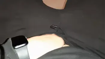 A stranger and a fellow traveler and I cum in a train compartment -