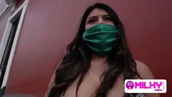 Super busty Mishell comes to my studio for some horny photos.