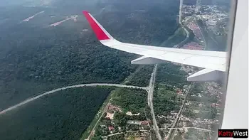 Public blowjob on Airplane - we got caught!