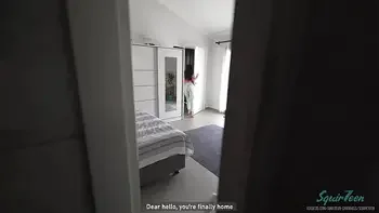 Hot MILF slut wife cheating on her husband with stepson