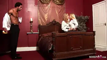 Sexy Wife suprise her husband with a FFM Threesome with Big Boobs Girl