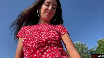 Took my cute stepsister to the lake and cum in her pussy