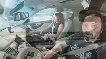 1000km drive of Squirt, Cum eating, Pantie Piss and Pissing