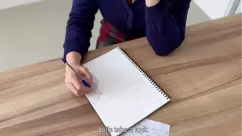 Busty Student Sucked Teacher's Fat Dick and Got Her Pussy Fucked till Cum In Mouth for Retaking an Exam