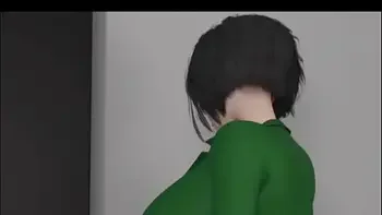 3d model stepmom enjoy in office