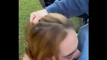 Cum Hungry hore stopped me in the forrest