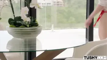 TUSHY Stunning Insatiable Jia Has Intense DP Orgasm