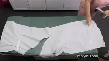 Old doc fucks big tit nurse and patient at once