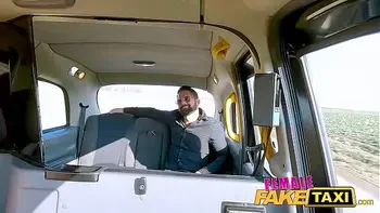 Female Fake Taxi She lets her passenger play with her massive tits