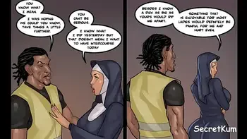 Black Devotion pt. 4 - Big ass Nun Suck Big Black Cock for the first time