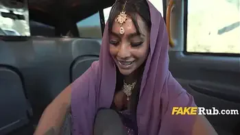 South Asian Nurse Fucks Taxi Man