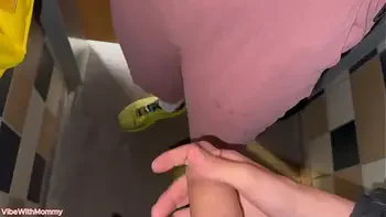 Stepmom Gives Stepson First Public Bathroom Fuck