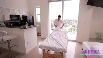 Miss Raquel Gets Oiled up and Massaged Intro