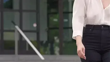 submissive business woman - exposed in public