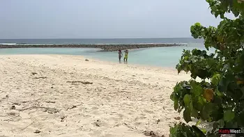 Pervert cummed on girls while they were sunbathing on a public beach