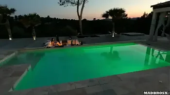 A French Neighbor Couple Agrees To Make Noise In A Villa By Swapping Our Wives!!