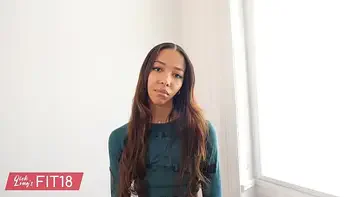 Tall and Skinny Light Skin Black Fashion Model Lia Lin Fucked In Yoga Pants At The Gym