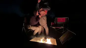 Impregnating Creampie in Public Campsite! Fucking Out in the Open!