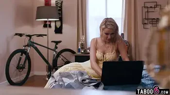 Step mom MILF finds anal porn on her stepsons new laptop
