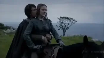 Yara Greyjoy hot moments game of thrones Gemma Whelan and Indira Varma.