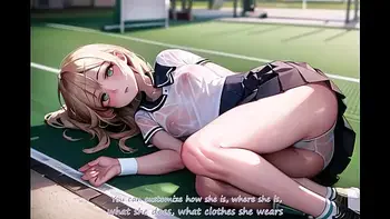 Sexy Young Anime Teens Playing Tennis With Transparent Cloth (with pussy masturbation ASMR sound!) Uncensored Hentai