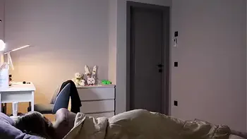 Stepson and stepmother during thunder