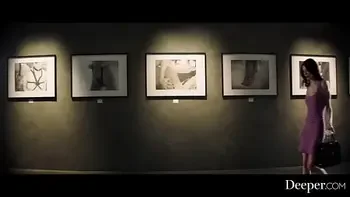 Deeper. Sultry Jade Has Intense Public Sex At Art Gallery