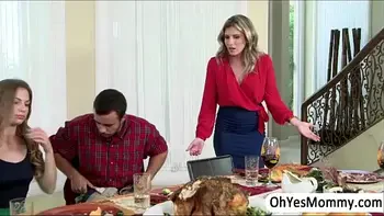 cumshot milf blowjob threesome bigtits