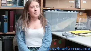 Thieving teen cumshot