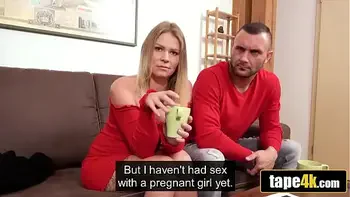 Fucking Cuckold Loser's Hot Pregnant Girlfriend For Money