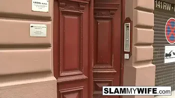 Blonde slut takes a huge black dick in her ass