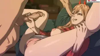 Power transando com Denji( Chainsaw Man Hentai))