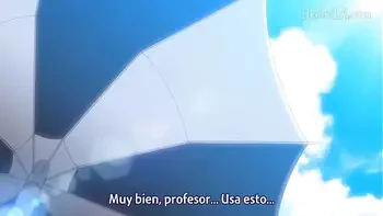 linda chica rubia en la playa hentai