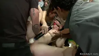 Blonde is rough anal banged in public